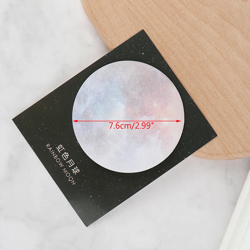 1 шт. креативная круглая планета серия блокнот бумага почтовая липкая для заметок