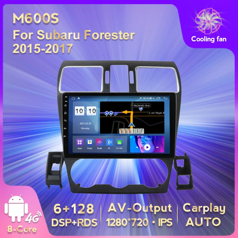 

6+128G Android 11 Car Radio Stereo Multimedia Player For Subaru Forester XV WRX 2015-2017 GPS Navigation DSP Carplay Auto 4G Lte
