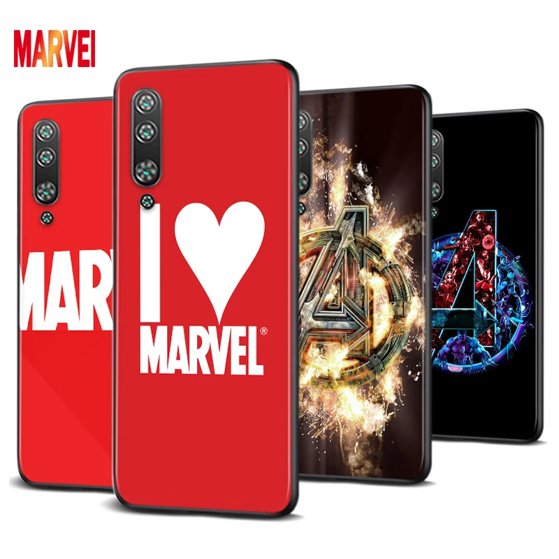 

Soft TPU Marvel Avengers Logo Art For Xiaomi Mi 11i 11 10T 10 9T 9 A3 8 Lite CC9 SE Note10 Lite Ultra Pro Black Phone Case