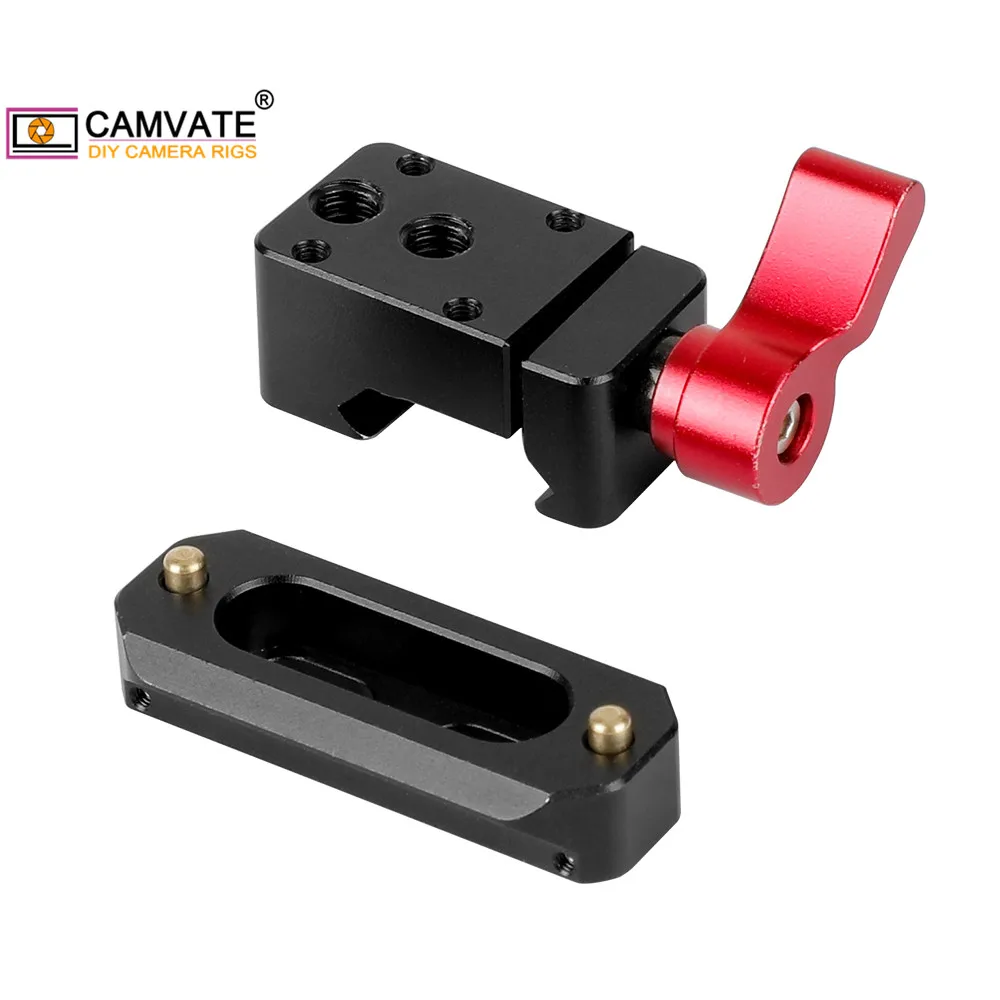 Рельсовый зажим CAMVATE Standard Swat и рельсовая планка безопасности NATO (5 см) с M3 M6 1/4 дюйма