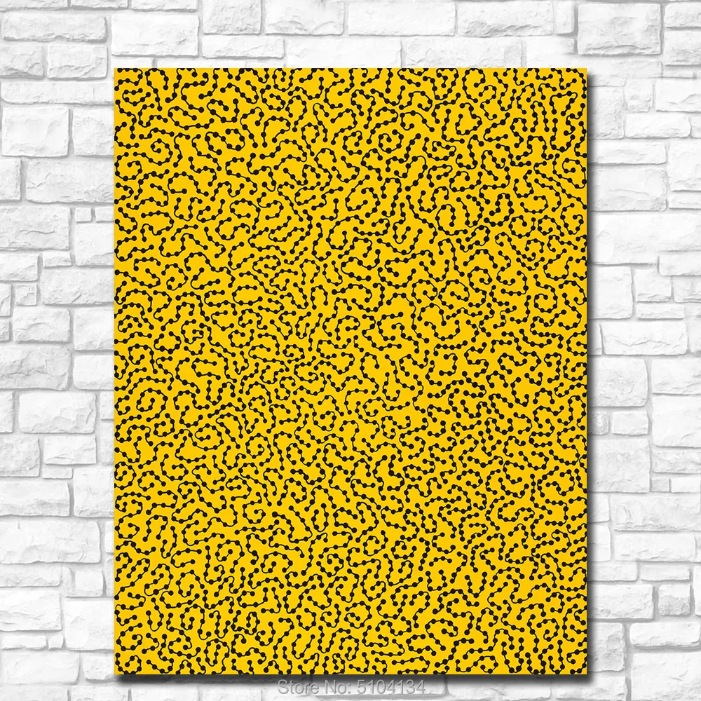 Масляная краска рисование на стене холсте Yayoi Kusama большая река Домашняя