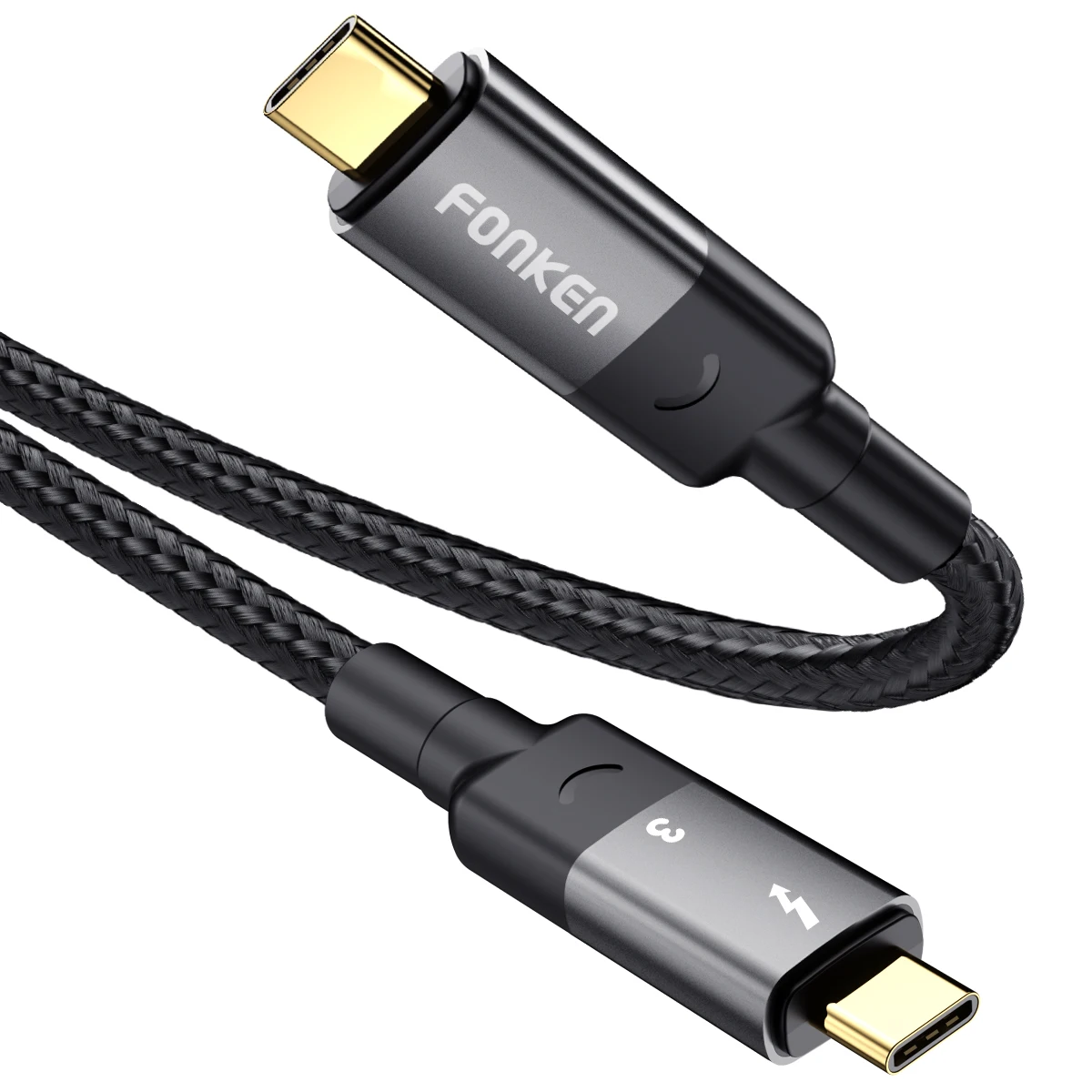 

Real Thunderbolt 3 4 cable 40Gbps 100W for thunerbolt 3 4 dock station Thunderbolt 3 4 male to Type C male cord for Macbook pro