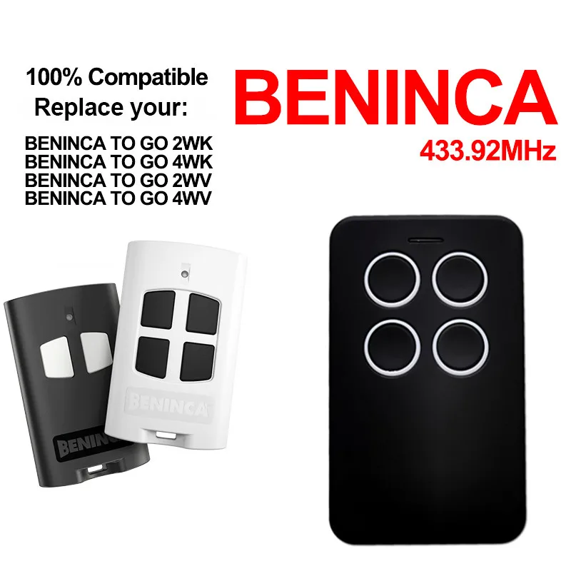 Beninca TO GO 2WV 4WV 2wk 4wk 433 92 мгц пульт дистанционного управления клон ворота гаража