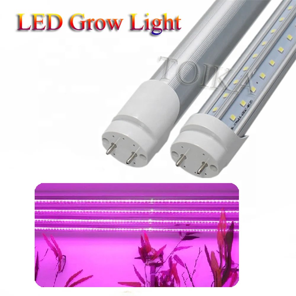 T8 G13 V Shaped Tube 2ft 20w 60cm 4ft 40w 120cm Full Spectrum Plant Grow Light Garden Hydroponics Lamp