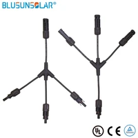 3 to 1 hot selling solar pv y branch connector with 4mm2 solar cable approved for solar pv system