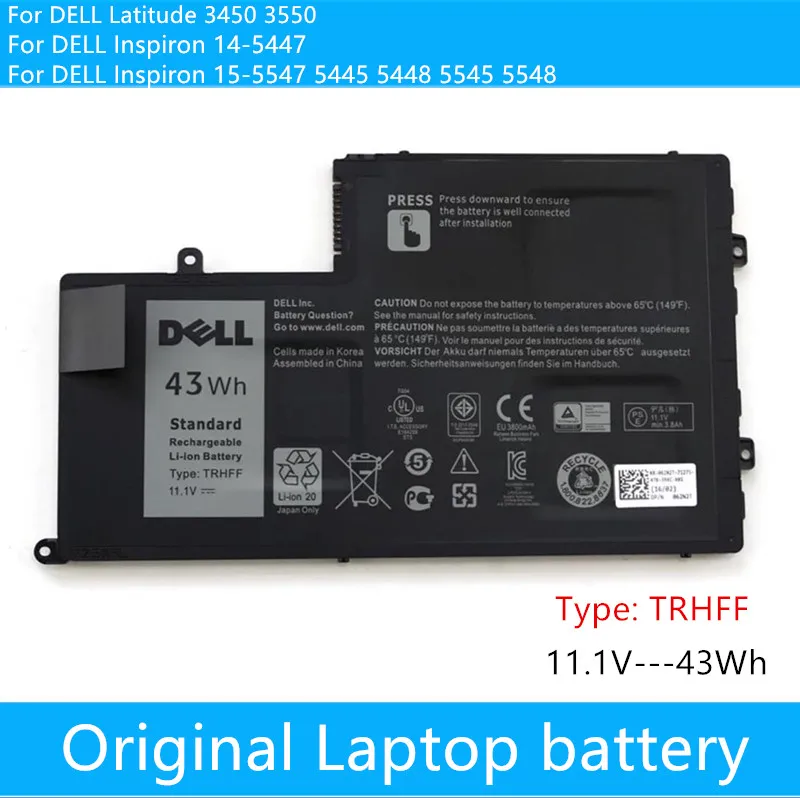 Оригинальный Новый Сменный аккумулятор для ноутбука DELL Inspiron 5547 5545 5548 5447 5445 5448 14 15