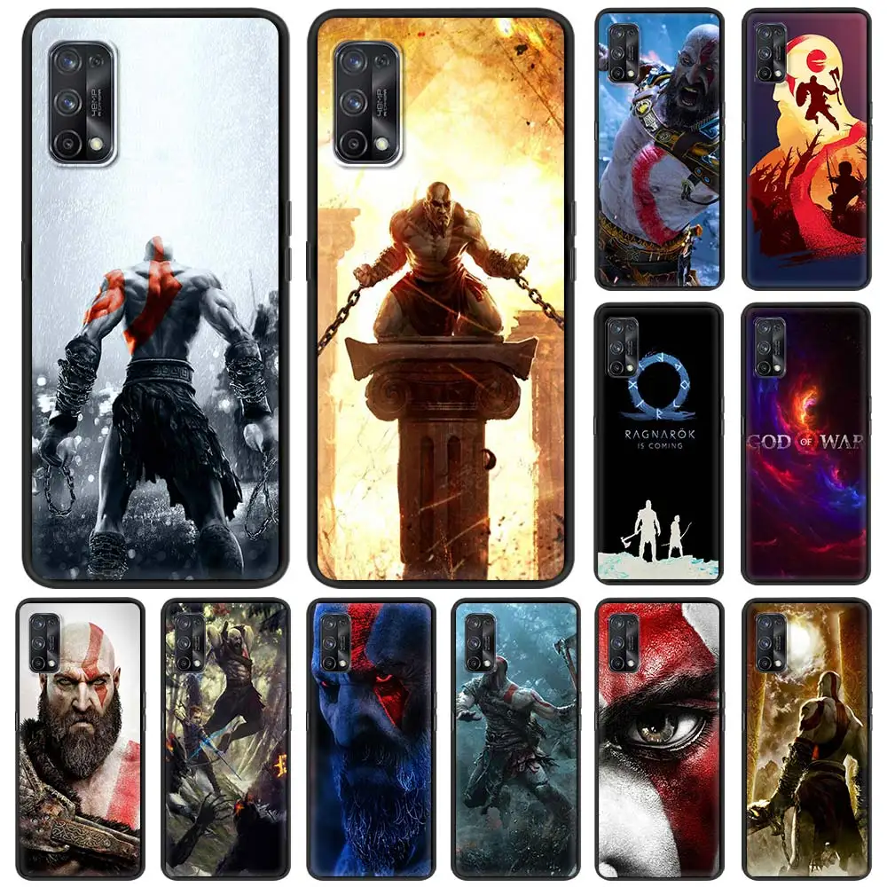 

Game God Of War Case For Realme C3 6 7 Pro 5 XT X50 C15 C11 C21 X7 Q2 C20 V15 7i Soft Cases Shockproof Phone Cover Coque Shell