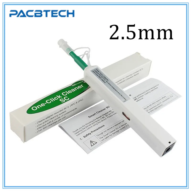 Очищающий Инструмент LC/SC/FC/ST One Touch 1 25 мм и 2 5 очищающая ручка 800