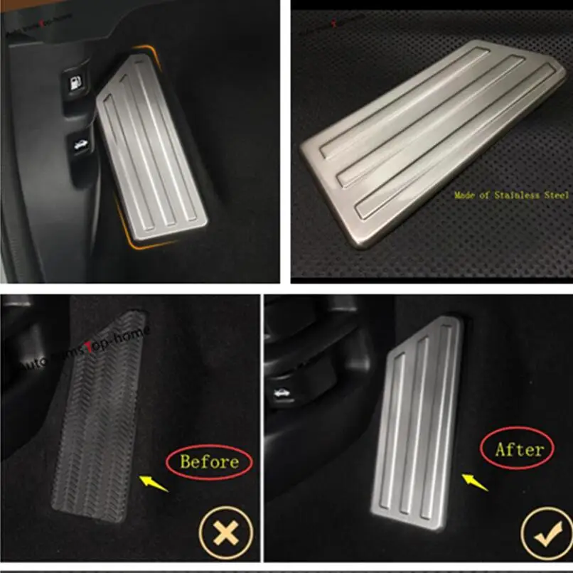 

Yimaautotrims Stainless Steel Interior Fit For Honda CR-V CRV 2017 2018 2019 2020 Left Foot Rest Pedal Panel Cover Trim
