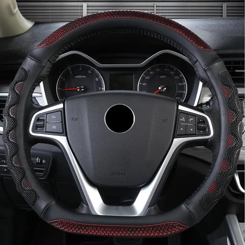 D Форма кожаный чехол рулевого колеса автомобиля Four Seasons рулевое колесо ступицы