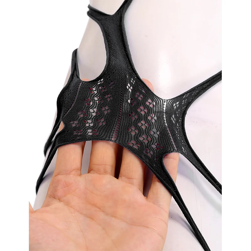 Горячие сексуальные Для женщин Цельный боди полые ажурные нижнее белье Открытые