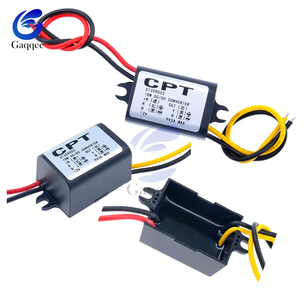 DC to Buck преобразователь Регулятор 12V Шаг вниз до 9V 2A 15W источник питания инвертор