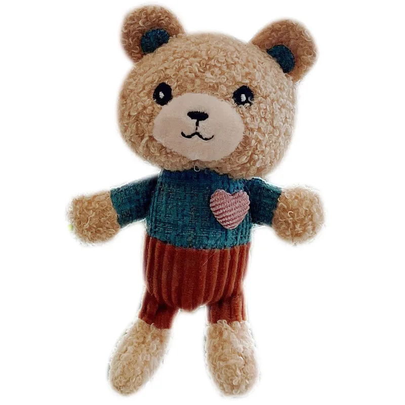 plush toy teddy bear doll pendant keychain PP Cotton Soft Stuffed  Popobe Gloomy Bear Teddy Bear Cute Keychain  Bears Toy gifts images - 6