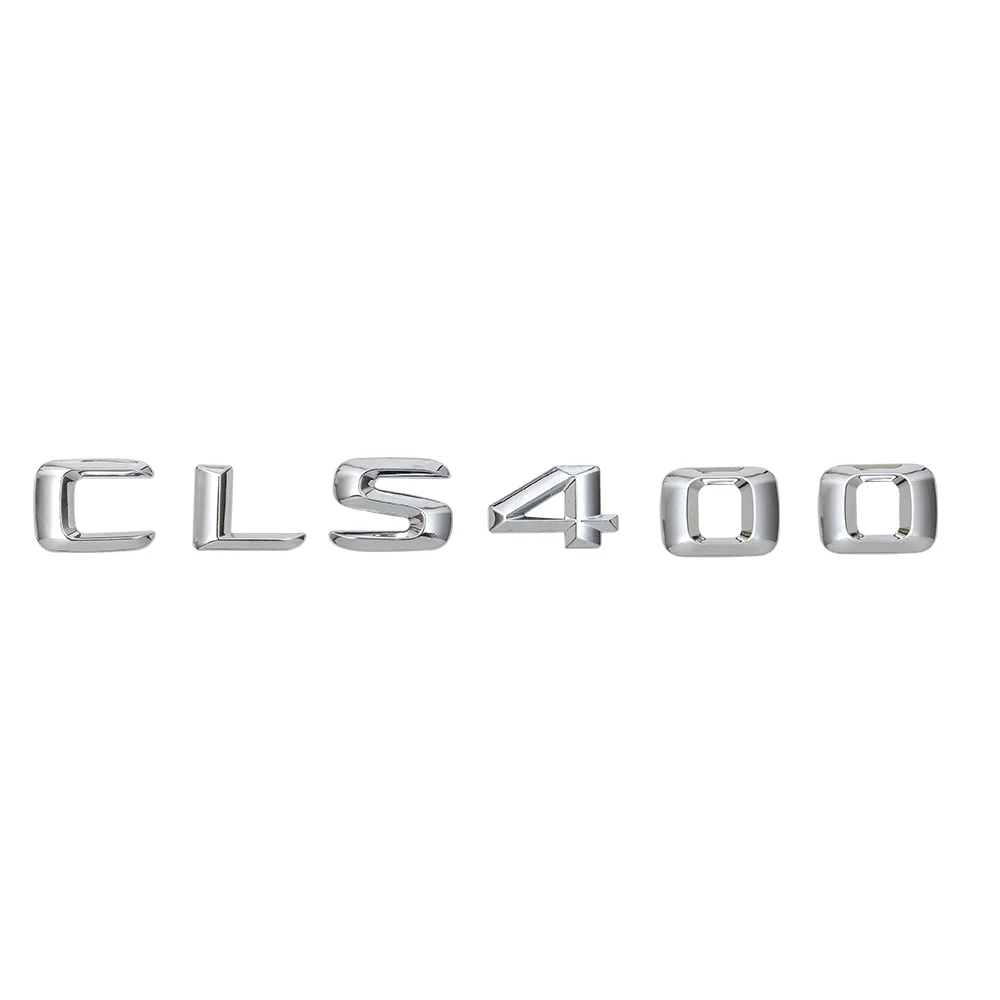 

Chrome 3D ABS Plastic Car Trunk Rear Letters Words Badge Emblem Decal Sticker for CLS Class CLS400