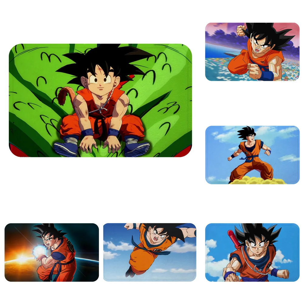 Сон Гоку мультфильм Dragon Ball коврик с рисунком из аниме коврик для ванной декоративные Противоскользящие коврики комната автомобиль пол бар ковры домашний декор для дверей подарок