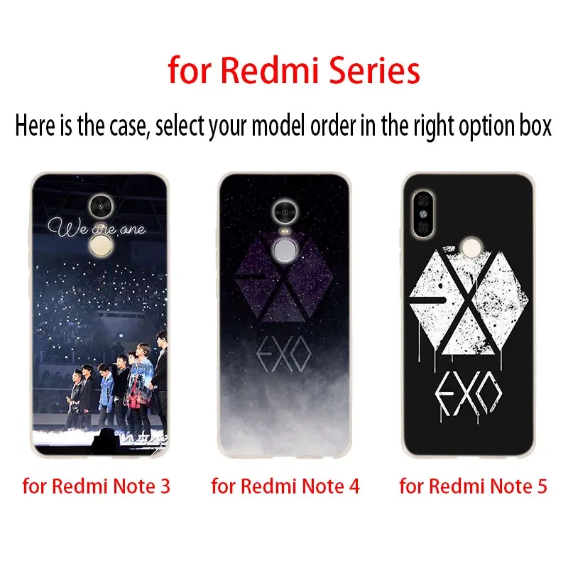 Мягкий чехол EXO baekhyun для Xiaomi Redmi 10a 9a 8a 7a 6a 5a 5Plus 9at 6 K50 Pro Y3 |