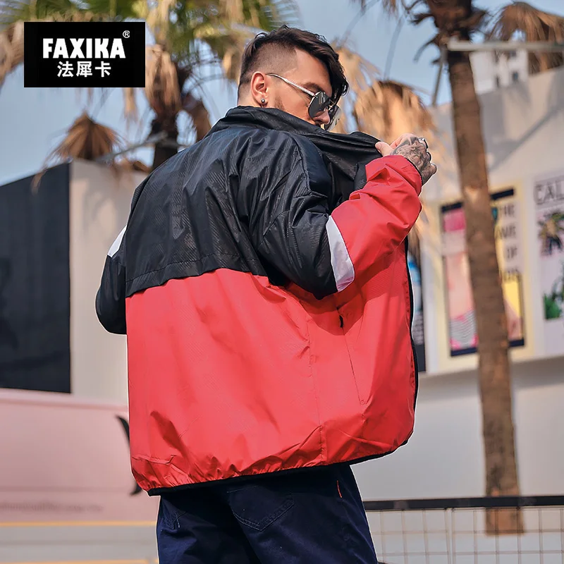 FAXIKA большие размеры мужская куртка тип удобрения увеличивающий рост qiu dong для