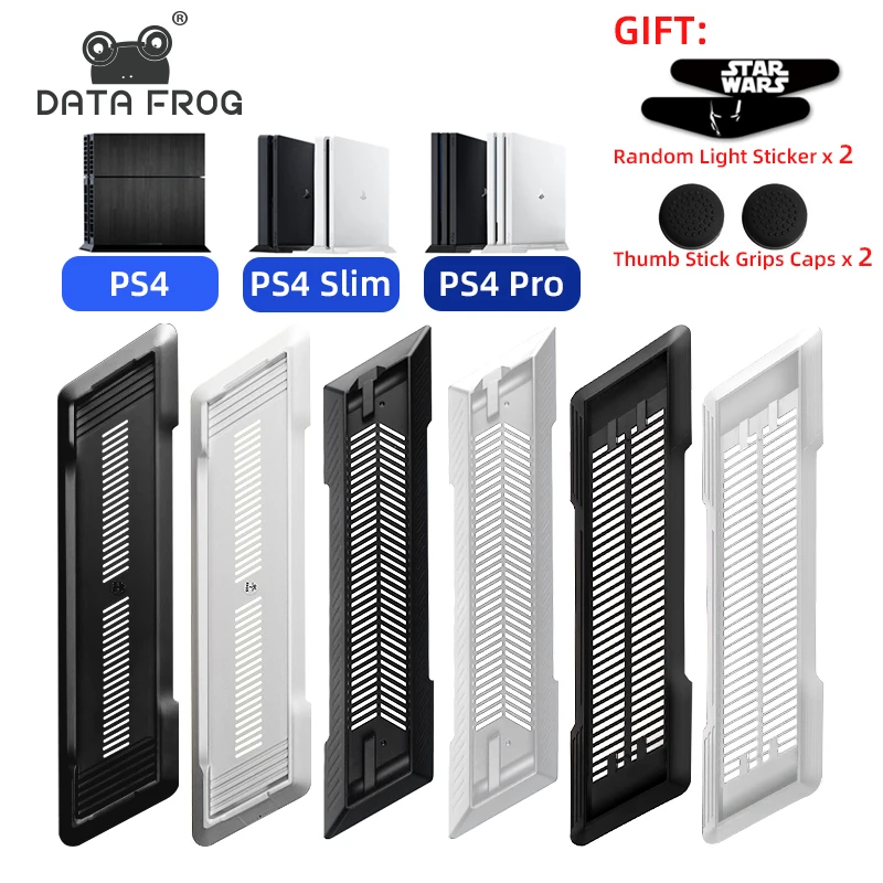 Вертикальная подставка DataFrog для SONY Playstation4/PS4 Pro/PS4 Slim, держатель для док-станции, аксессуары для PS4 - изображение