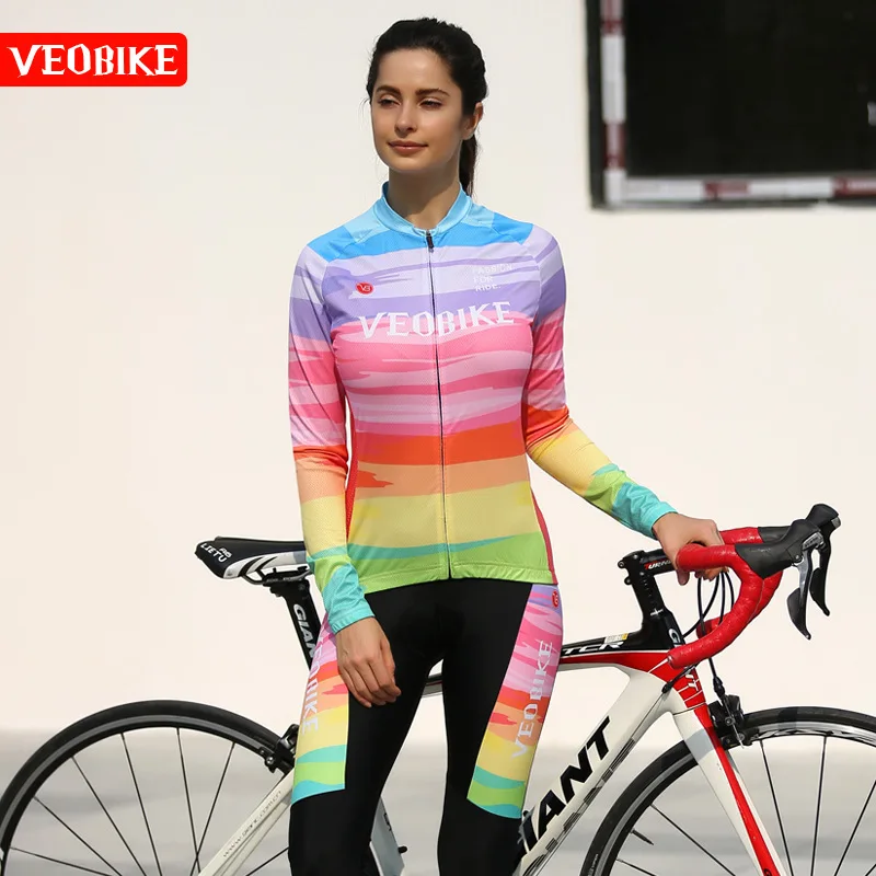 Женский длинный костюм для велоспорта новый горного велосипеда на весну лето и