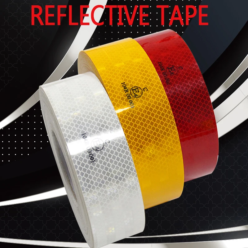 

2"x150ft high intensity prismatic reflective sheet E Mark 3M Reflective Adhesive tape Conspicuity Tape for Truck Trailer