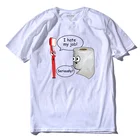 COOLMIND QI0230A Повседневная Уличная свободная Стильная летняя мужская футболка Топы из хлопка с коротким рукавом Свободная забавная Мужская футболка с принтом 2018
