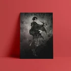 Картина Леви Аккерман Атака Титанов, Настенная картина, HD печатный плакат, модульный холст, картины для украшения дома для гостиной