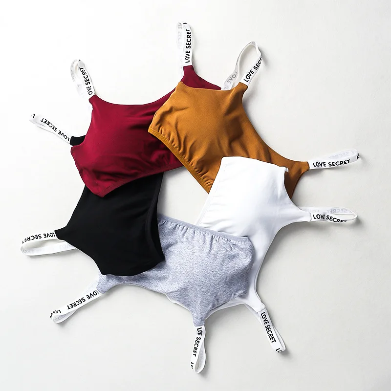 Бесшовный топ труба с наплечниками и надписью нагрудной подушечкой без