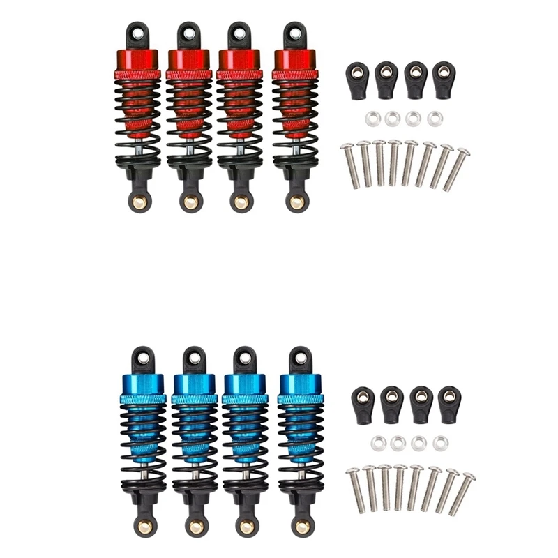 

4Pcs Aluminum Alloy Shock Absorber Damper Set for Tamiya TT-01 TT01 TT-02 TT02 1/10 RC Car Upgrade Parts