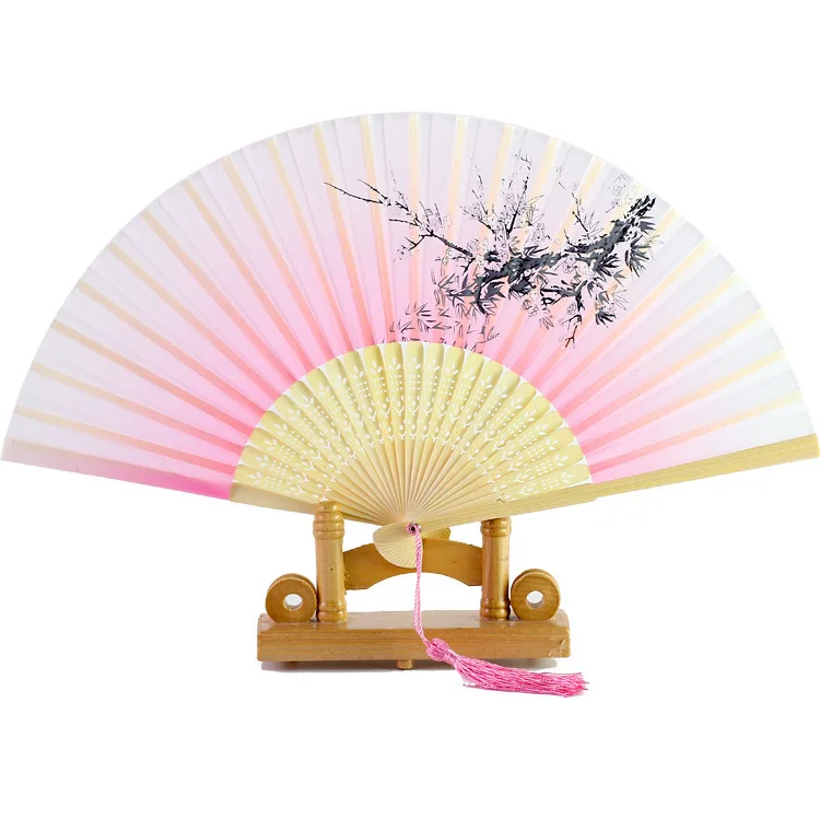 

Bamboo Fold Hand Fans Wedding Chinese Japanese Fan Children China Antique Folding Fan Gift eventail a main Vintage bambu waaiers