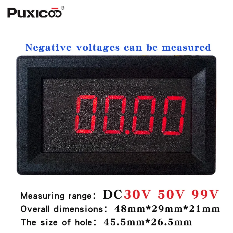  Цифровой дисплей с напряжением от 30 в до В постоянного тока 50 100 может измерять