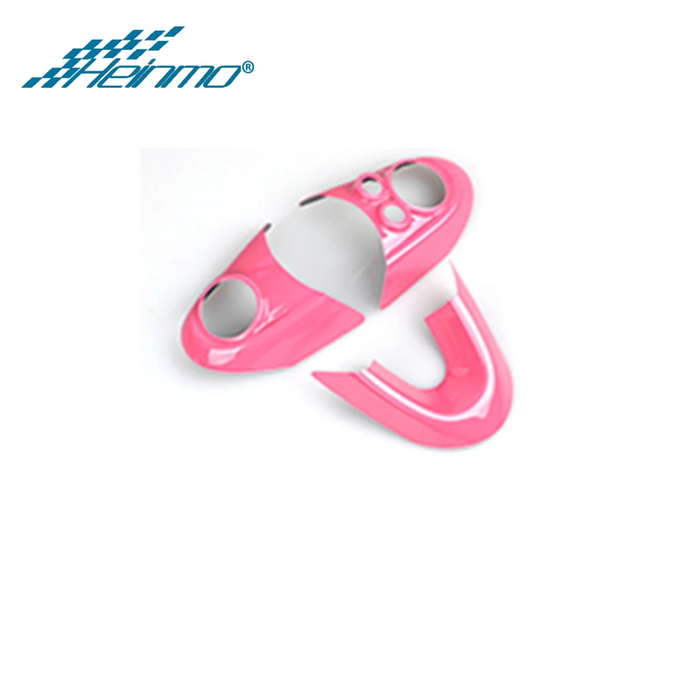 Pink Для MINI Countryman F60 для MINI Clubman F54 для MINI Cooper F56 F57 наклейка на руль автомобиля для MINI Cooper аксессуары - Название цвета: Pink