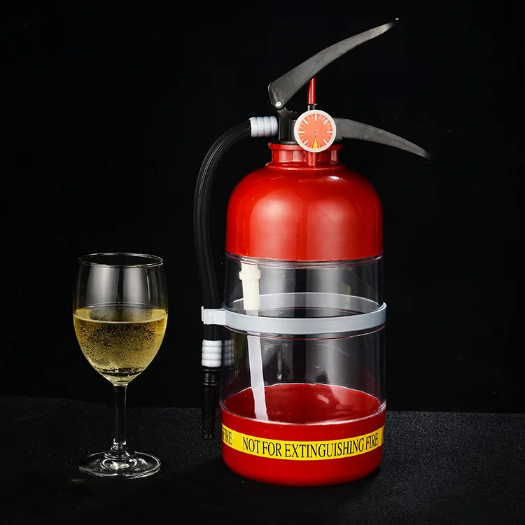 

2L Creative Wine Drink Dispenser Fire Extinguisher Pourer Party Beer Water Dispenser Beer Barrels Beverage Bar Accessory Liquor