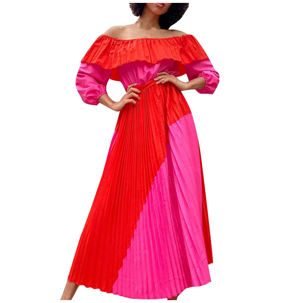 

Fashion Women Elegant Vintage sweet lace white Dress Stylish Sexy Slash Neck Casual Slim Beach Summer Sundress Female vestidos