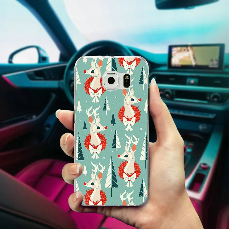 Мягкий чехол для телефона из ТПУ с милым рождественским и Новогодним Дизайном
