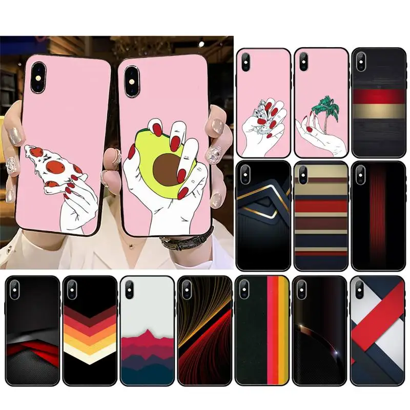

Premium black wallpaper Phone Cases for iphone 11 12 Huawei p smart mate 20 30 40 lite pro max plus soft silicone cover