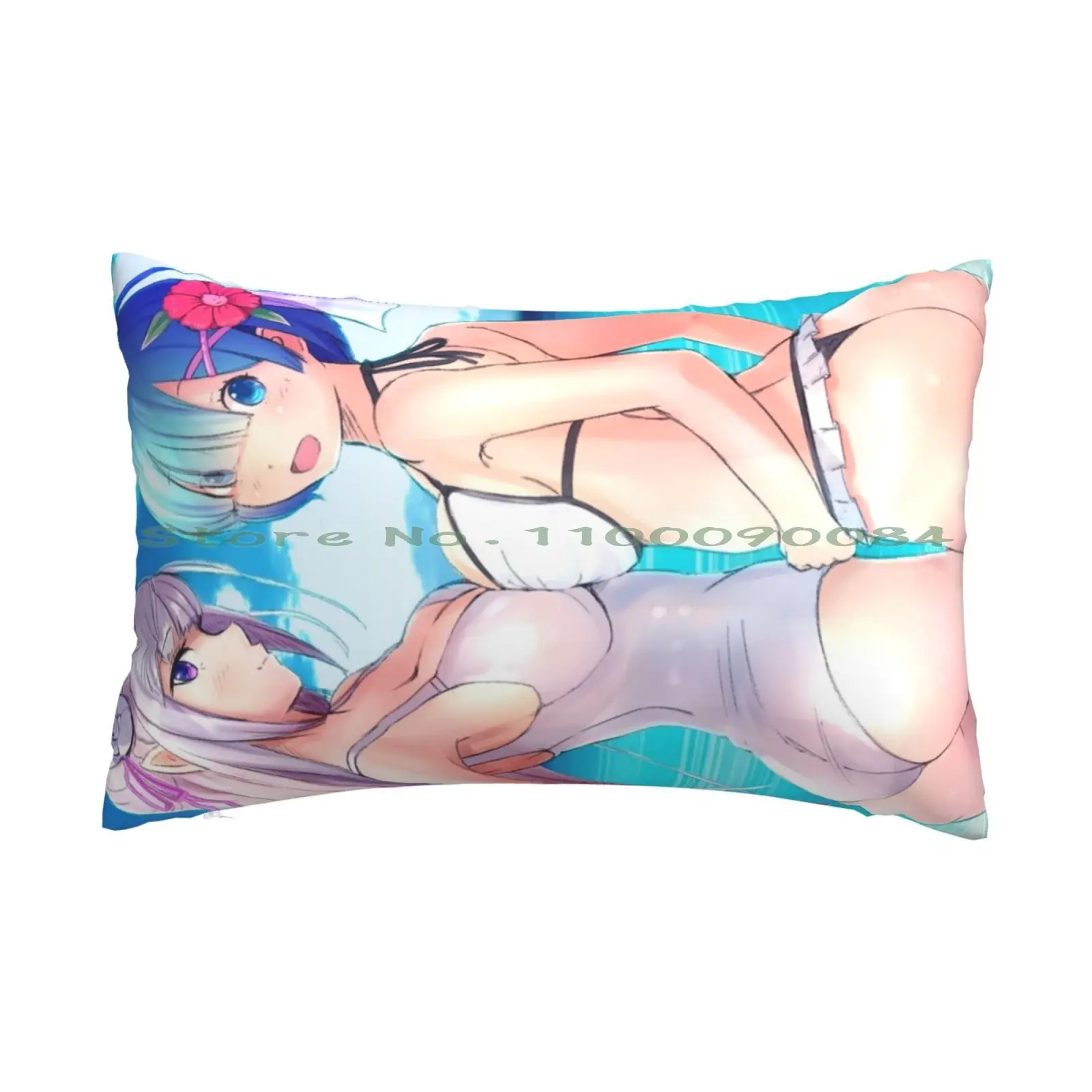 

Чехол Emilia & Rem с подушкой «Re: Zero», 20x30, 50*75, для дивана, спальни, «Одри Хепбёрн», «завтрак в классическом фильме «Love»