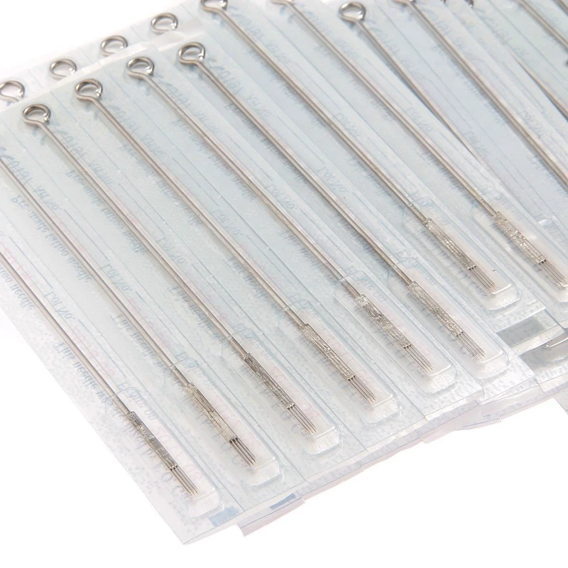 

50 Disposable Sterile Tattoo Needles Stainless Steel Magnumr Size 7M1