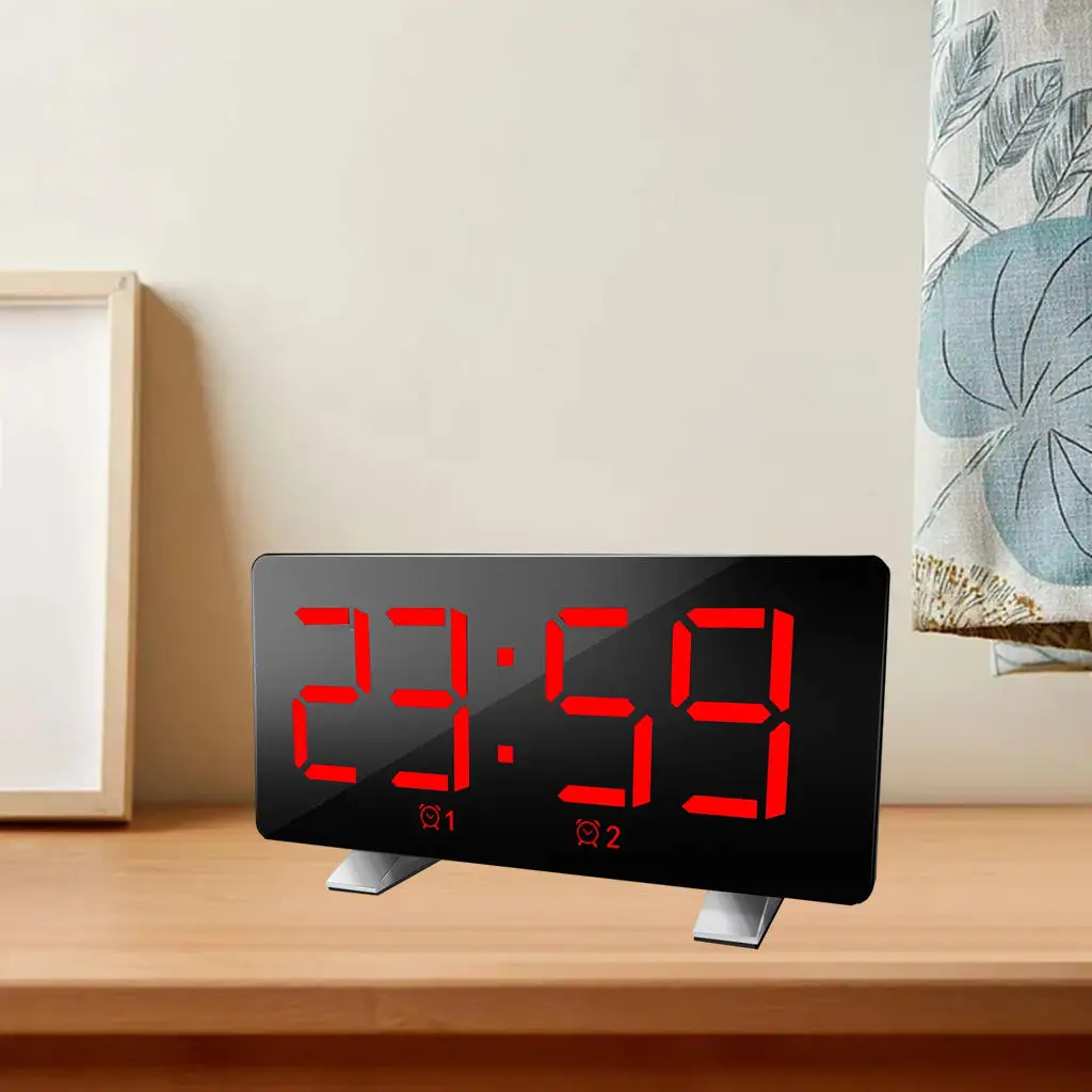 digital alarm clock dimmable big screen usb snooze electronic desk clocks for kids room travel bedroom office hotel table free global shipping