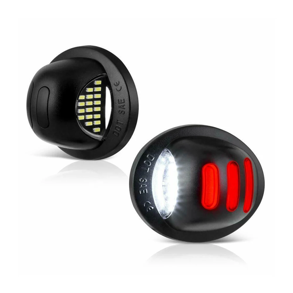 

2Pcs Auto Number License Plate Lights Lamp For Ford F150 F-150 F-250 F-350 F-450 F 150 250 350 450 LED Car Luces Assembly New