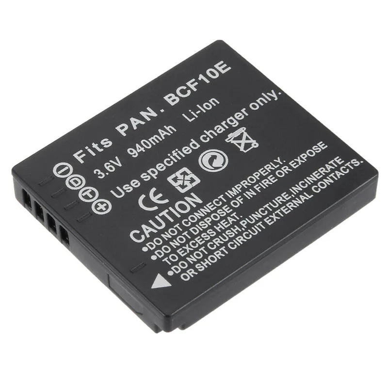 940 мА/ч DMW-BCF10E BCF10 BCF10PP Батарея + Зарядное устройство для цифрового фотоаппарата