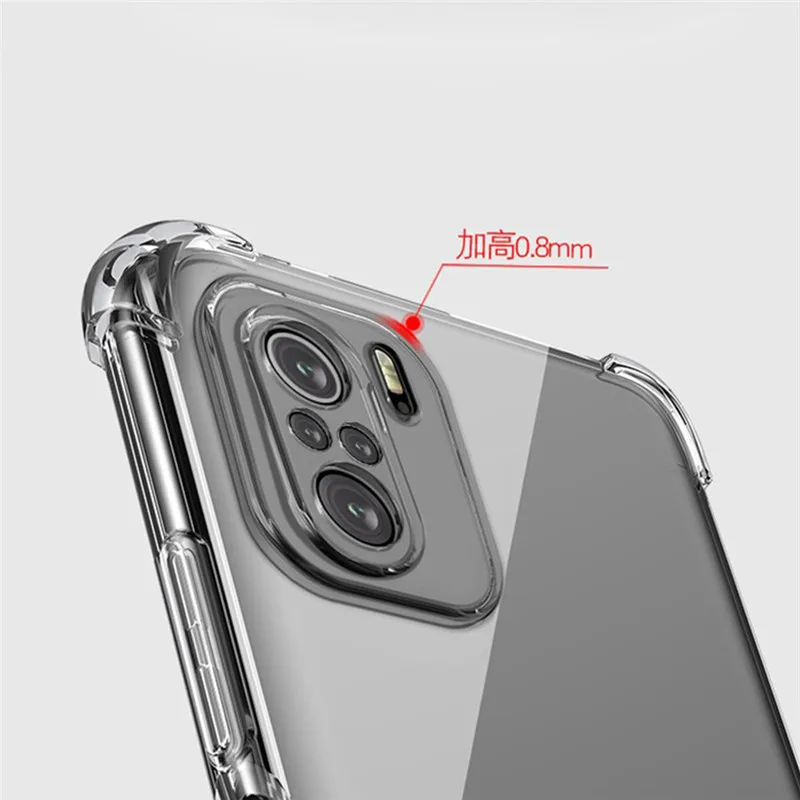 Poco F3 Чехол Poko X3Pro чехол прозрачный чехол+гидрогелевая пленка+камера Мягкая ТПУ