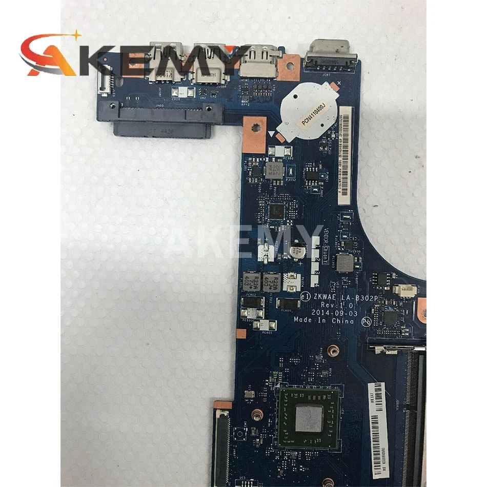 Akemy ZKWAE LA-B302P для TOSHIBA Satellite C50 C55 C50D C55D C55Dt-B Материнская плата ноутбука DDR3L ЦП AMD на