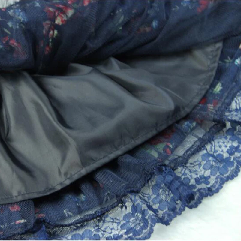 3 10Yrs для малышей Юбка девочки Сезон весна лето В пасторальном стиле Цветочная