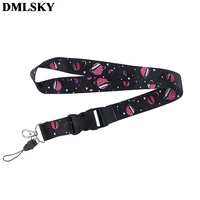 dmlsky space planet lanyard keychain lanyards for keys badge id mobile phone rope neck straps accessories gifts m3867