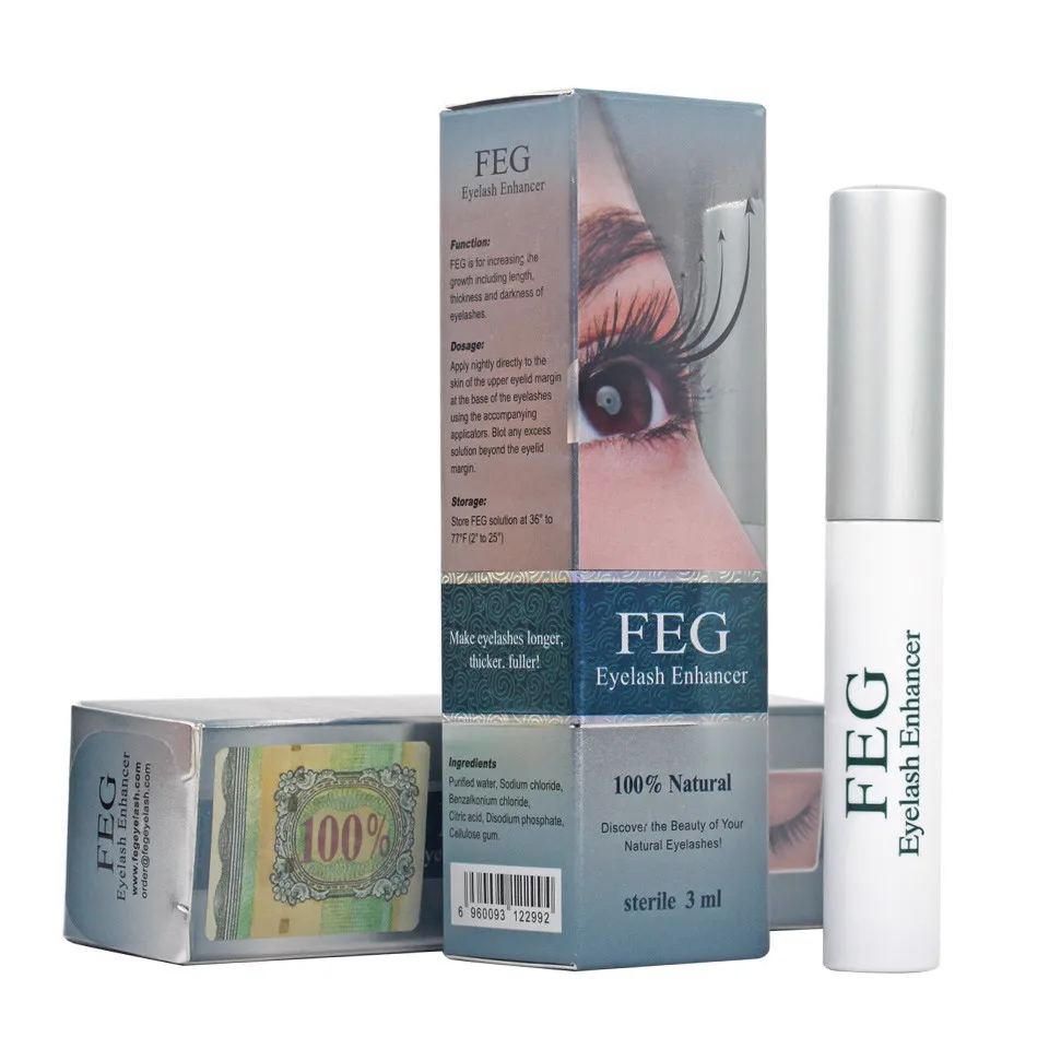 

FEG Eyelash Enhancer 100% Original Eyelash Growth Treatment Serum Natural Herbal Medicine Eye Lashes Mascara Lengthening Longer