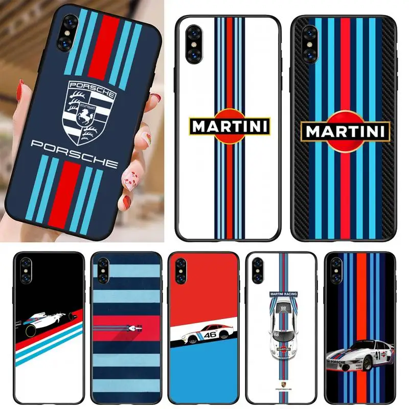 

Martini Racing Phone Case For Iphone 5 5s se 6 6s 7 8 11 12 X Xs Xr Pro Plus Max Mini