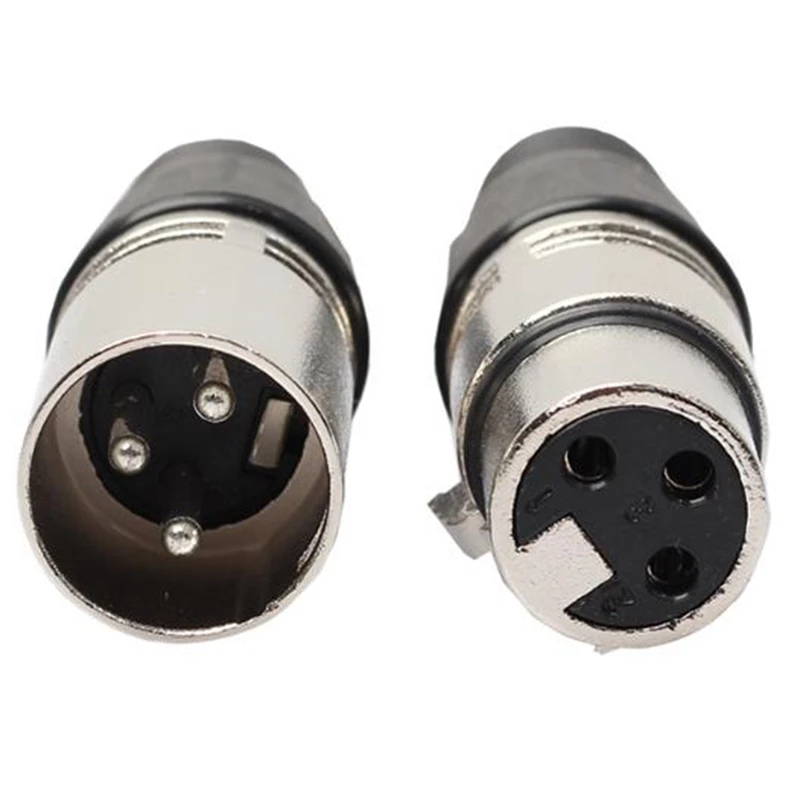 10 пар 3 Pin XLR аудио кабель Разъем Мужской/Женский микрофон разъем и для микрофона