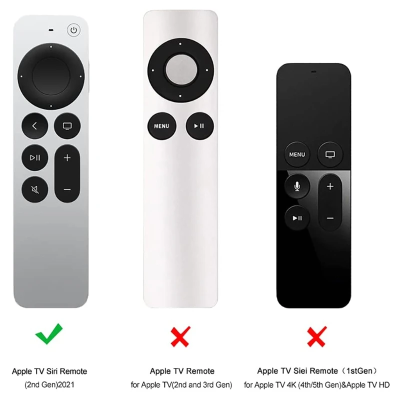 Fit for -Apple TV 4K Remote Controller Protective Sleeve Shockproof Case Anti-slip Full Body Portable Silicone Cover