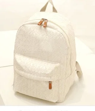 

Korean Fashion Canvas Backpack Women Leisure Stripe Backpack Student Schoolbag College Style Double Back