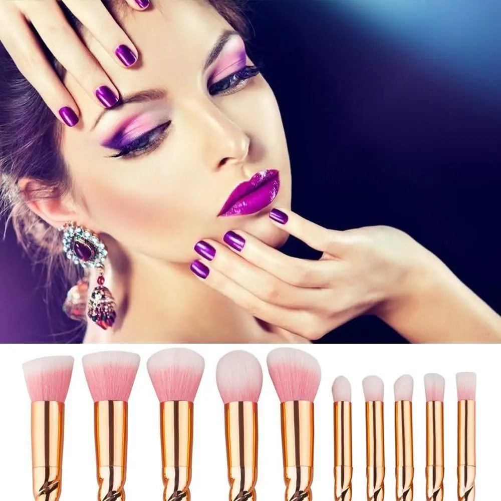 Набор кистей для макияжа 10 шт. | Красота и здоровье